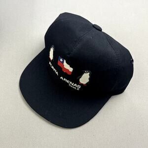 Vintage Penguin Hat Cap Snapback Youth Black Punta Arenas Chile Animals Nature